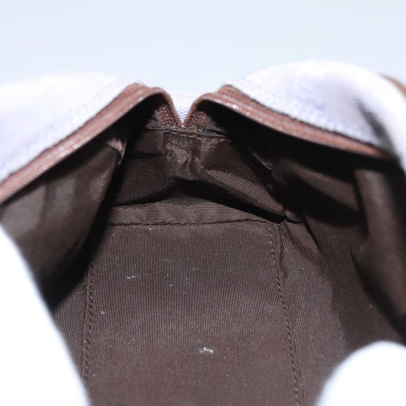 GUCCI GG Canvas Shoulder Bag Purple Gold Auth mr791