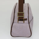 GUCCI GG Canvas Shoulder Bag Purple Gold Auth mr791-5