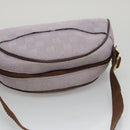 GUCCI GG Canvas Shoulder Bag Purple Gold Auth mr791-6