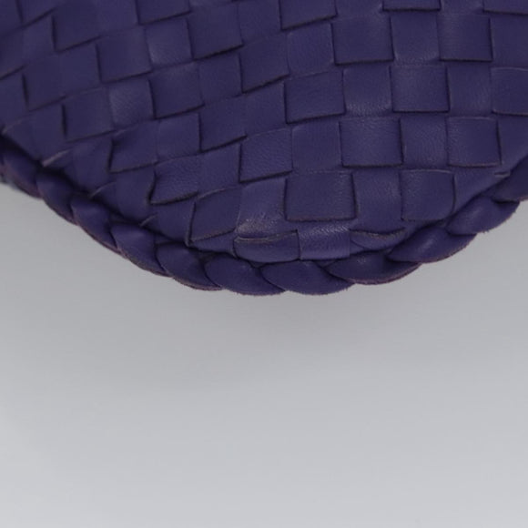 BOTTEGA VENETA Hobo Shoulder Bag Leather Purple Auth mr793M