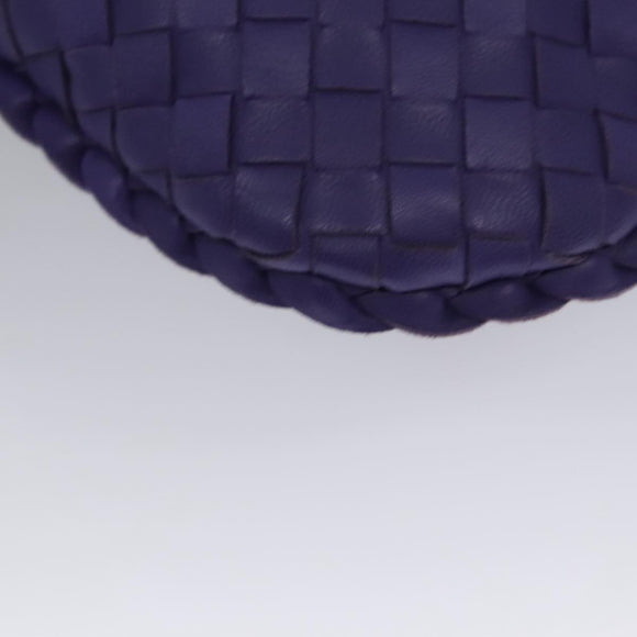 BOTTEGA VENETA Hobo Shoulder Bag Leather Purple Auth mr793M