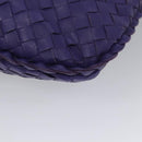 BOTTEGA VENETA Hobo Shoulder Bag Leather Purple Auth mr793M-9