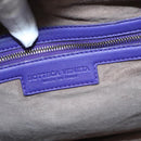 BOTTEGA VENETA Hobo Shoulder Bag Leather Purple Auth mr793M-17