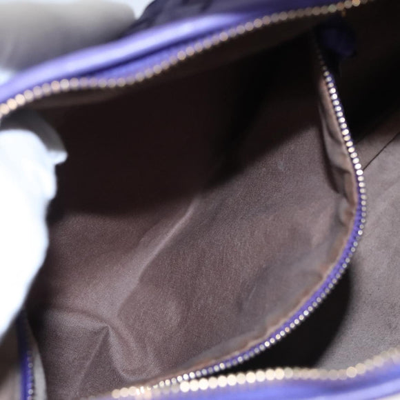 BOTTEGA VENETA Hobo Shoulder Bag Leather Purple Auth mr793M