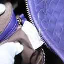 BOTTEGA VENETA Hobo Shoulder Bag Leather Purple Auth mr793M-12