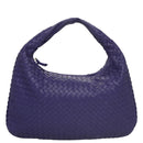 BOTTEGA VENETA Hobo Shoulder Bag Leather Purple Auth mr793M-13