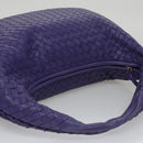 BOTTEGA VENETA Hobo Shoulder Bag Leather Purple Auth mr793M-6