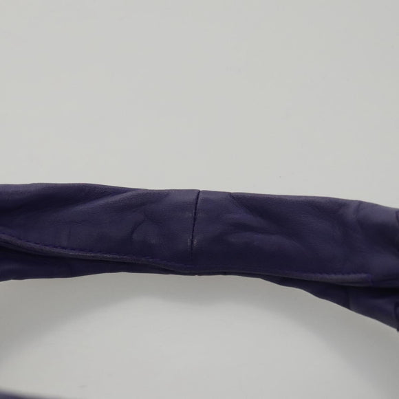 BOTTEGA VENETA Hobo Shoulder Bag Leather Purple Auth mr793M