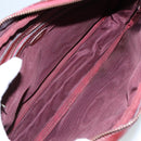 CARTIER Must Line Shoulder Bag Leather Bordeaux Gold Auth mr807-18