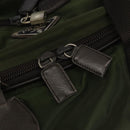 PRADA Boston Bag Nylon 2way Khaki Silver Auth mr830-14