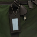 PRADA Boston Bag Nylon 2way Khaki Silver Auth mr830-15