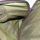 PRADA Boston Bag Nylon 2way Khaki Silver Auth mr830-20