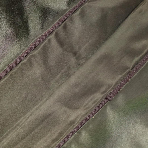 PRADA Boston Bag Nylon 2way Khaki Silver Auth mr830