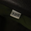 PRADA Boston Bag Nylon 2way Khaki Silver Auth mr830-28
