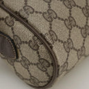 GUCCI Web Sherry Line GG Supreme Shoulder Bag PVC Beige Red Green Auth mr832-13