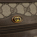 GUCCI Web Sherry Line GG Supreme Shoulder Bag PVC Beige Red Green Auth mr832-15