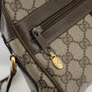 GUCCI Web Sherry Line GG Supreme Shoulder Bag PVC Beige Red Green Auth mr832-21