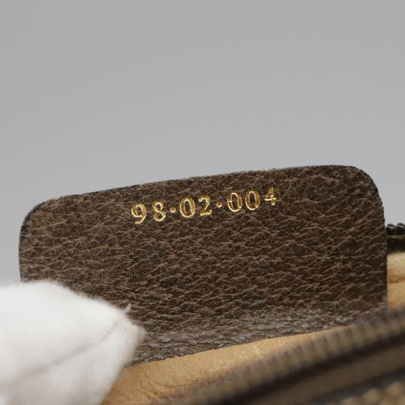 GUCCI Web Sherry Line GG Supreme Shoulder Bag PVC Beige Red Green Auth mr832