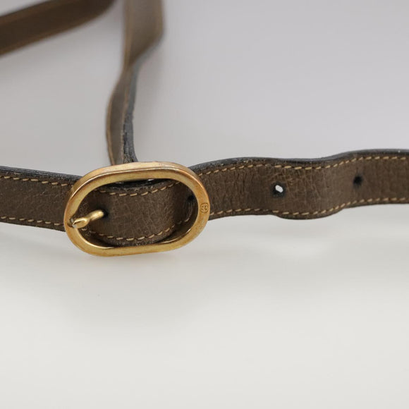 GUCCI Web Sherry Line GG Supreme Shoulder Bag PVC Beige Red Green Auth mr832