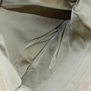 PRADA Tote Bag Nylon Beige Silver Auth mr836-21