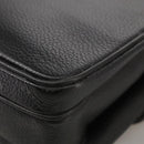 Burberrys Shoulder Bag Leather Black Gold Auth mr850-17