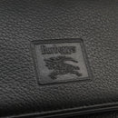 Burberrys Shoulder Bag Leather Black Gold Auth mr850-18