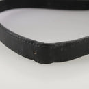 Burberrys Shoulder Bag Leather Black Gold Auth mr850-8