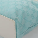 GUCCI GG Canvas Tote Bag Light Blue Auth mr865-15