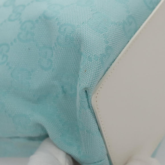 GUCCI GG Canvas Tote Bag Light Blue Auth mr865