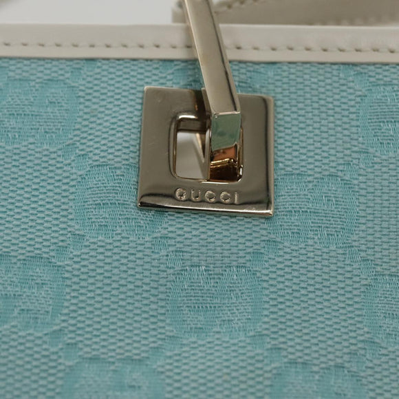 GUCCI GG Canvas Tote Bag Light Blue Auth mr865