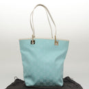 GUCCI GG Canvas Tote Bag Light Blue Auth mr865-12