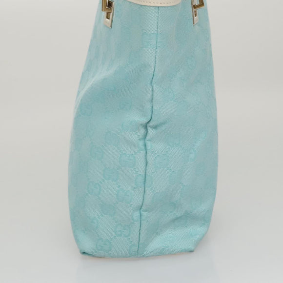 GUCCI GG Canvas Tote Bag Light Blue Auth mr865
