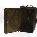 FENDI Zucca Canvas Carry Case Boston Bag Black Brown Auth mr869-11