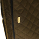 FENDI Zucca Canvas Carry Case Boston Bag Black Brown Auth mr869-25