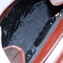 Salvatore Ferragamo Hand Bag Leather Brown Gold Auth mr885-11