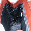 Salvatore Ferragamo Hand Bag Leather Brown Gold Auth mr885-18
