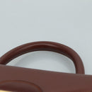 Salvatore Ferragamo Hand Bag Leather Brown Gold Auth mr885-14