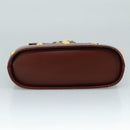 Salvatore Ferragamo Hand Bag Leather Brown Gold Auth mr885-5