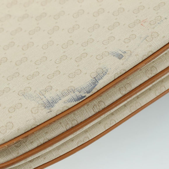 GUCCI Micro GG Supreme Shoulder Bag PVC Leather White Auth mr903