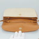 GUCCI Micro GG Supreme Shoulder Bag PVC Leather White Auth mr903-16