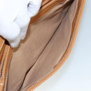 GUCCI Micro GG Supreme Shoulder Bag PVC Leather White Auth mr903-23