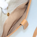 GUCCI Micro GG Supreme Shoulder Bag PVC Leather White Auth mr903-24