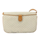 GUCCI Micro GG Supreme Shoulder Bag PVC Leather White Auth mr903-2