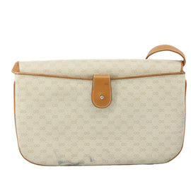 GUCCI Micro GG Supreme Shoulder Bag PVC Leather White Auth mr903 - 0