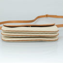 GUCCI Micro GG Supreme Shoulder Bag PVC Leather White Auth mr903-9