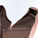 Burberrys Nova Check Boston Bag PVC Leather Beige Auth mr913-21