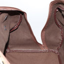 Burberrys Nova Check Boston Bag PVC Leather Beige Auth mr913-22