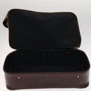 Burberrys Nova Check Boston Bag PVC Leather Beige Auth mr913-11