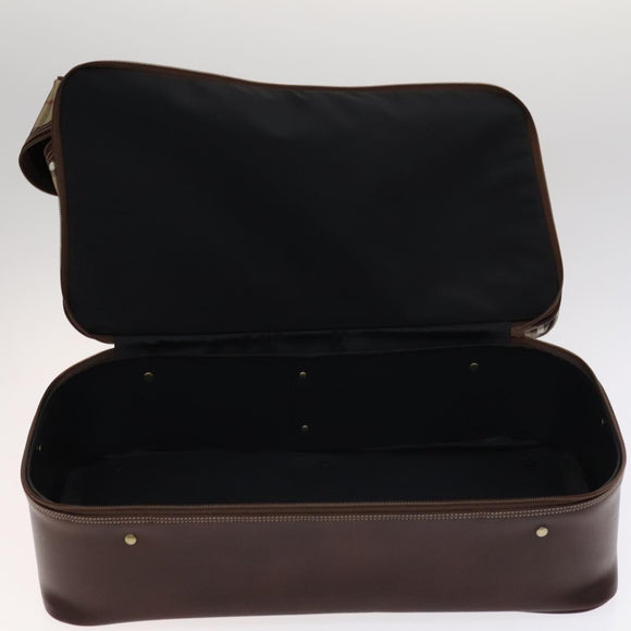 Burberrys Nova Check Boston Bag PVC Leather Beige Auth mr913