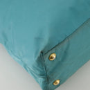 PRADA Tote Bag Nylon Blue Gold Auth mr916-9